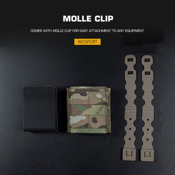 WST FAST Type 5.56 (M4) Magazine MOLLE Pouch, Short – MC Black