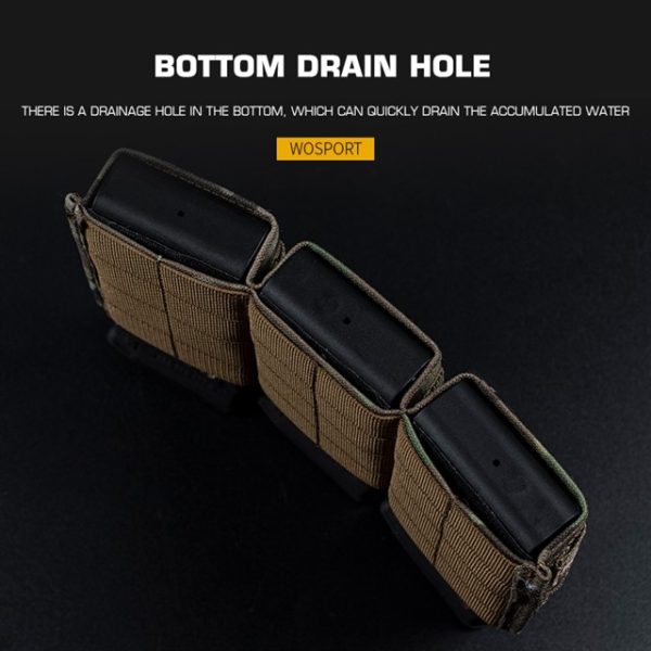 WST FAST Type 5.56 (M4) Triple Magazine MOLLE Pouch – MC Black WST FAST Type 5.56 (M4) Triple Magazine MOLLE Pouch – MC Black