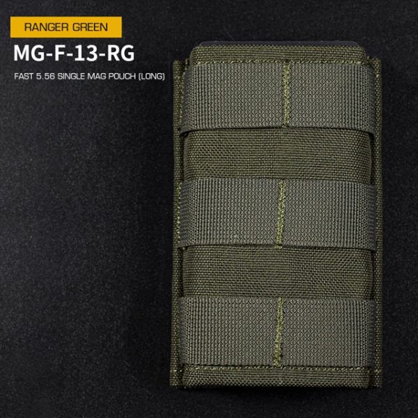 WST FAST Type 5.56 (M4) Magazine MOLLE Pouch, Long – Ranger Green