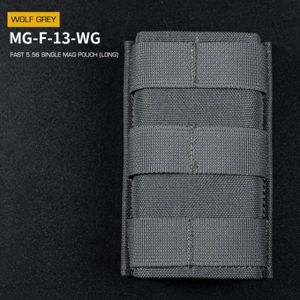 WST FAST Type 5.56 (M4) Magazine MOLLE Pouch, Long – Grey WST FAST Type 5.56 (M4) Magazine MOLLE Pouch, Long – Grey