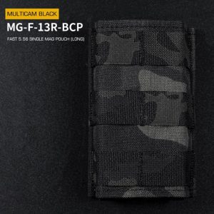 WST FAST Type 5.56 (M4) Magazine MOLLE Pouch, Long – MC Black