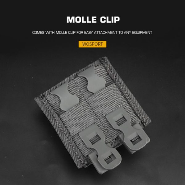 WST FAST Type 7.62 (DMR) Magazine MOLLE Pouch – Grey WST FAST Type 7.62 (DMR) Magazine MOLLE Pouch – Grey