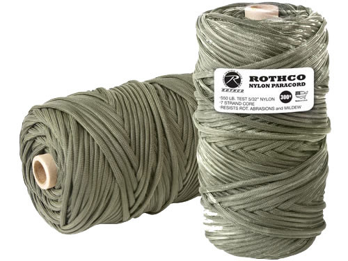 Nylon Paracord cord on reel 100 cm x 4 mm, OD