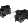 Tri-Side Rail 25.4mm / 30mm Mount Rings - Black