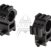 Tri-Side Rail 25.4mm / 30mm Mount Rings - Black