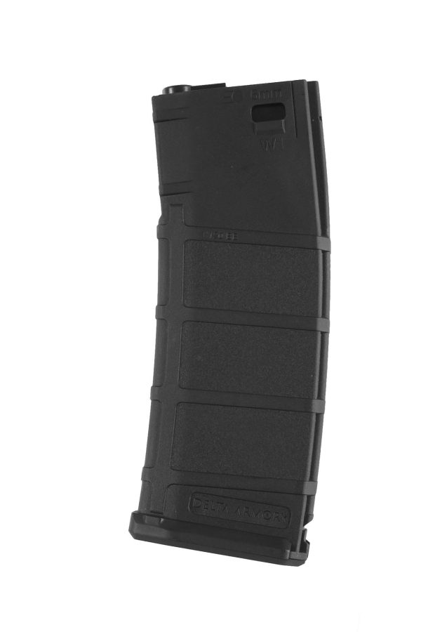 Delta Armory M4 / AR15 DMAG Mid-Cap Magazine, 120 BBs – Black Delta Armory M4 / AR15 DMAG Mid-Cap Magazine, 120 BBs – Black