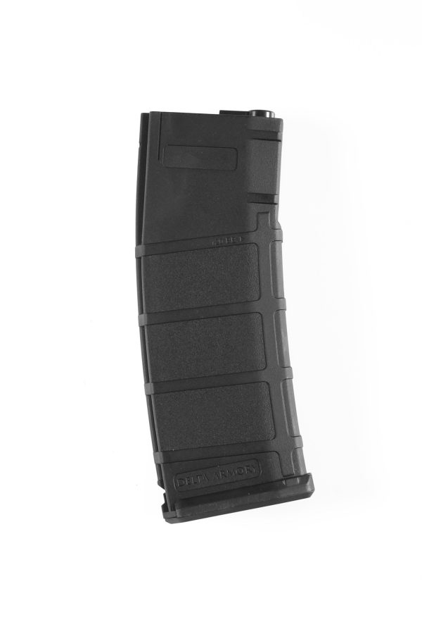 Delta Armory M4 / AR15 DMAG Mid-Cap Magazine, 120 BBs – Black Delta Armory M4 / AR15 DMAG Mid-Cap Magazine, 120 BBs – Black