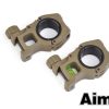 M10 Mount Rings 25.4mm / 30mm - TAN
