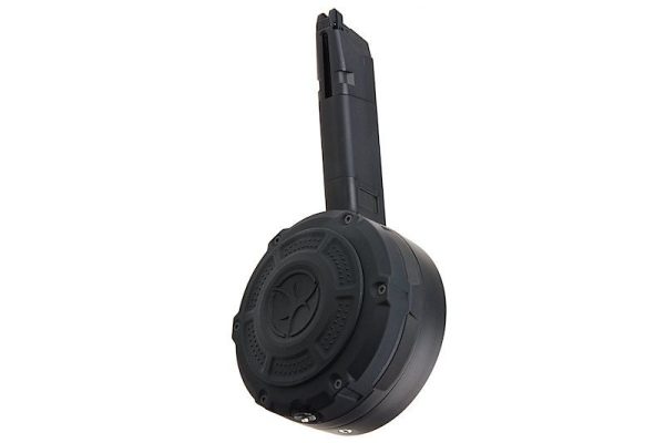 AA Drum Magazine for AAP-01 and G-series GBB, 350 BBs - Black