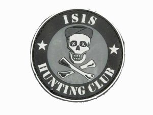 3D PVC ISIS HUNTING CLUB Patch - Black 3D PVC ISIS HUNTING CLUB Patch - Black