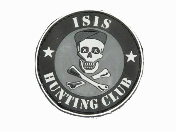 3D PVC ISIS HUNTING CLUB Patch - Black 3D PVC ISIS HUNTING CLUB Patch - Black