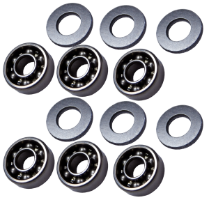 Open Steel Bearings bushings 8 mm for A&K M249 / M60 / MK43 Open Steel Bearings bushings 8 mm for A&K M249 / M60 / MK43