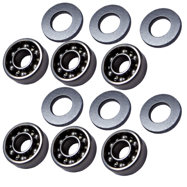 Open Steel Bearings bushings 8 mm for A&K M249 / M60 / MK43