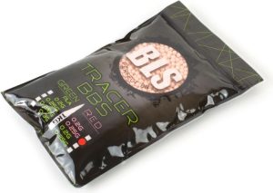 BLS TRACER Airsoft Pellets 0.20g, 5000 BBs (Bag) - Red BLS TRACER Airsoft Pellets 0.20g, 5000 BBs (Bag) - Red