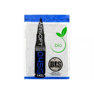 BLS BIO UH Airsoft Pellets 0.45g, 2200 BBs (Bag) - White BLS BIO UH Airsoft Pellets 0.45g, 2200 BBs (Bag) - White