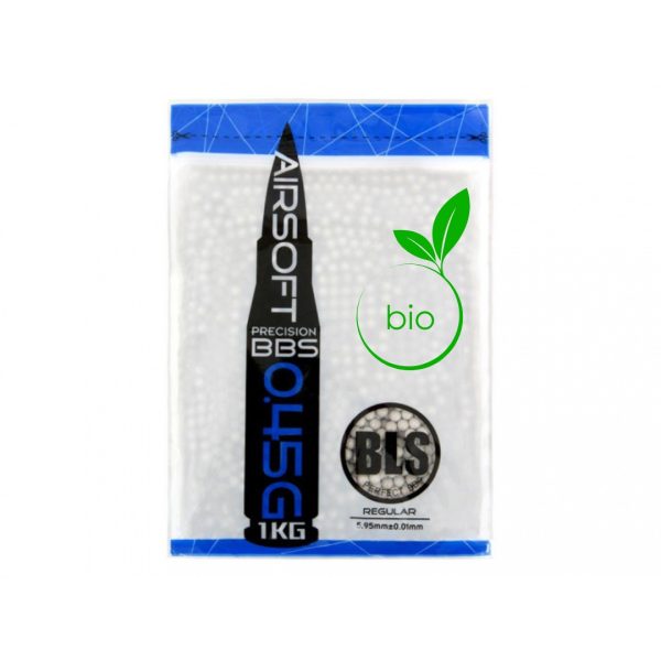 BLS BIO UH Airsoft Pellets 0.45g, 2200 BBs (Bag) - White BLS BIO UH Airsoft Pellets 0.45g, 2200 BBs (Bag) - White