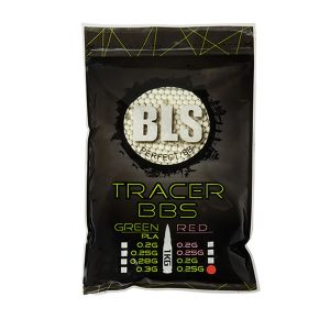 BLS TRACER Airsoft Pellets 0.25g, 4000 BBs (Bag) - Green BLS TRACER Airsoft Pellets 0.25g, 4000 BBs (Bag) - Green