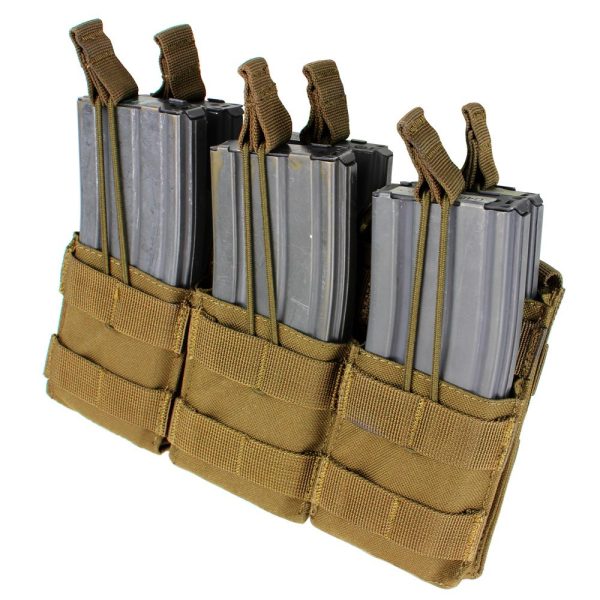 Triple Stacker Open-Top 6xM4/6xM16 Mag MOLLE Pouch Coyote Triple Stacker Open-Top 6xM4/6xM16 Mag MOLLE Pouch Coyote
