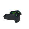 AA MIM Fiber-Optic Metal Rear Sight for AAP-01 - Black