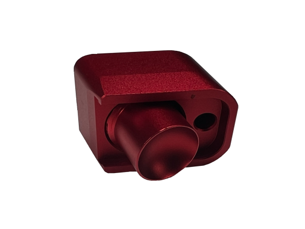AA CNC Aluminum Enlarged CO2 Magazine Base Plate AAP-01 - Red AA CNC Aluminum Enlarged CO2 Magazine Base Plate AAP-01 - Red