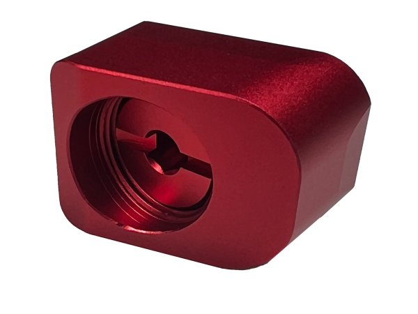 AA CNC Aluminum Enlarged CO2 Magazine Base Plate AAP-01 - Red AA CNC Aluminum Enlarged CO2 Magazine Base Plate AAP-01 - Red