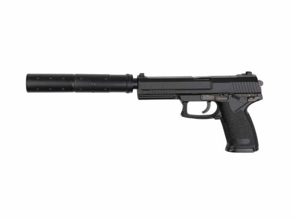 ASG MK23 Special Operations GNB with Suppressor - Black ASG MK23 Special Operations GNB with Suppressor - Black