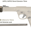 AA CNC Barrel Extension Silencer AAP01 / AAP-01C (70 mm) - Black AA CNC Barrel Extension Silencer AAP01 / AAP-01C (70 mm) - Black