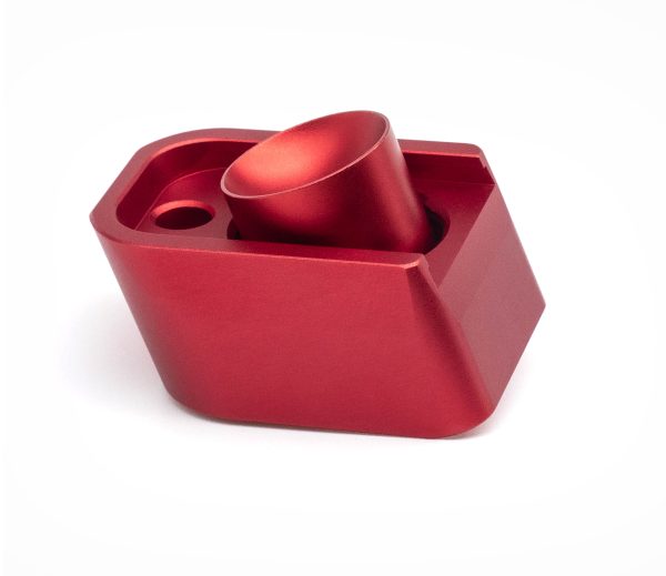AA CNC Aluminum Enlarged CO2 Magazine Base Plate AAP-01 - Red AA CNC Aluminum Enlarged CO2 Magazine Base Plate AAP-01 - Red