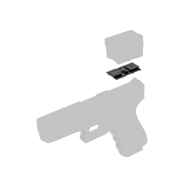 VO FRENZY Plus (VOD) Mounting Plate for Glock MOS Pistols - Black