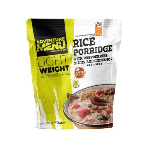 AM Lightweight Rice Porridge with Plums, Raspberries and Cinnamon (300 g)