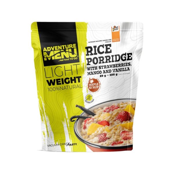 AM Lightweight Rice Porridge with Strawberries, Mango and Vanilla (300 g)