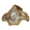 Strike Steel Half Face Mask, TAN - CAMO