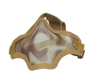 Strike Steel Half Face Mask, TAN - CAMO
