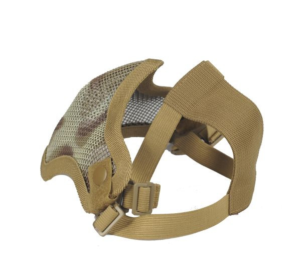 Strike Steel Half Face Mask, TAN - CAMO