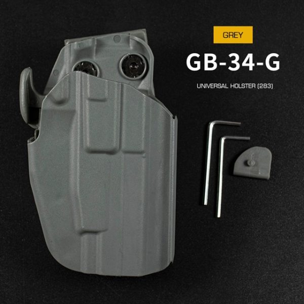 WST GB-34 Universal Holster for Compact Pistols, Right Hand - Grey WST GB-34 Universal Holster for Compact Pistols, Right Hand - Grey