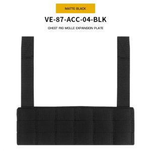 WST Chest Rig MOLLE Expansion Panel – Black