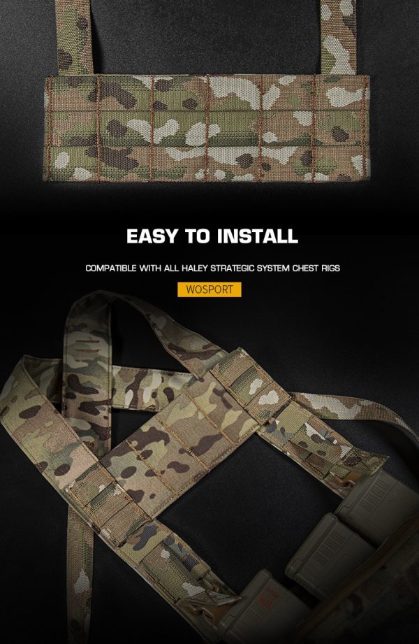 WST Chest Rig MOLLE Expansion Panel – Black WST Chest Rig MOLLE Expansion Panel – Black