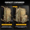 WST MOLLE Tactical FLAT Backpack – MC Black