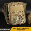 WST MOLLE Tactical FLAT Backpack – MC Black
