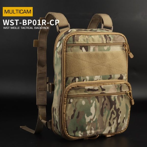WST MOLLE Tactical FLAT Backpack – MC