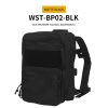WST MOLLE Tactical FLAT Backpack 2.0 – Black