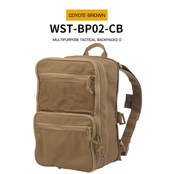 WST MOLLE Tactical FLAT Backpack 2.0 – Coyote