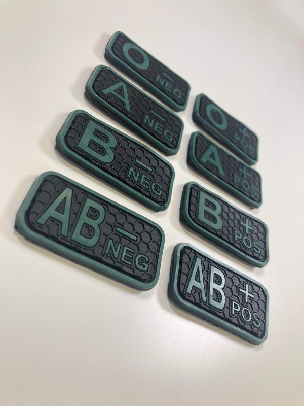 Blood patch A POS - TYPE C - black/green