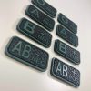Blood patch A NEG - TYPE C - black/green