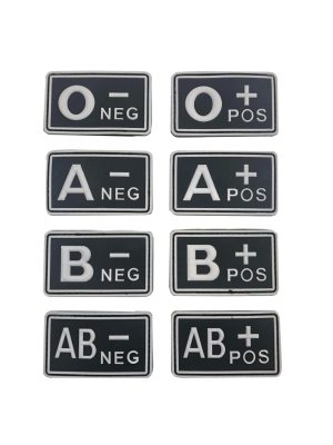 Blood patch B POS - TYPE B - black/white Blood patch B POS - TYPE B - black/white