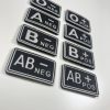 Blood patch A NEG - TYPE B - black/white