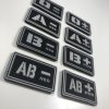 Blood patch AB NEG - TYPE A - black/white