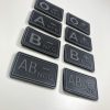 Blood patch B POS - TYPE A - black/grey