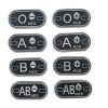 Blood patch B NEG - TYPE D - black/white