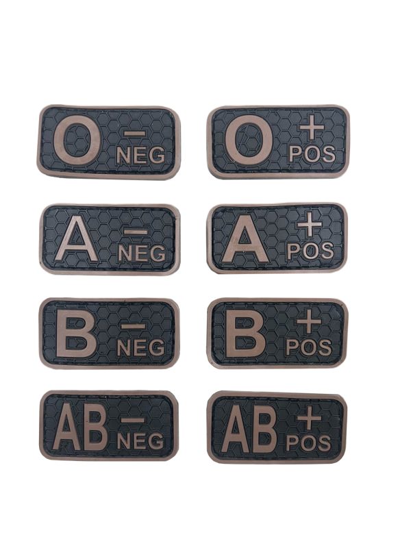 Blood patch AB POS - TYPE C - black/brown